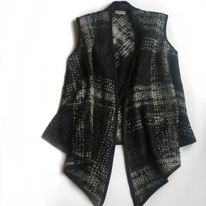 Anthropologie Elevenses Black Asymmetrical Vest
